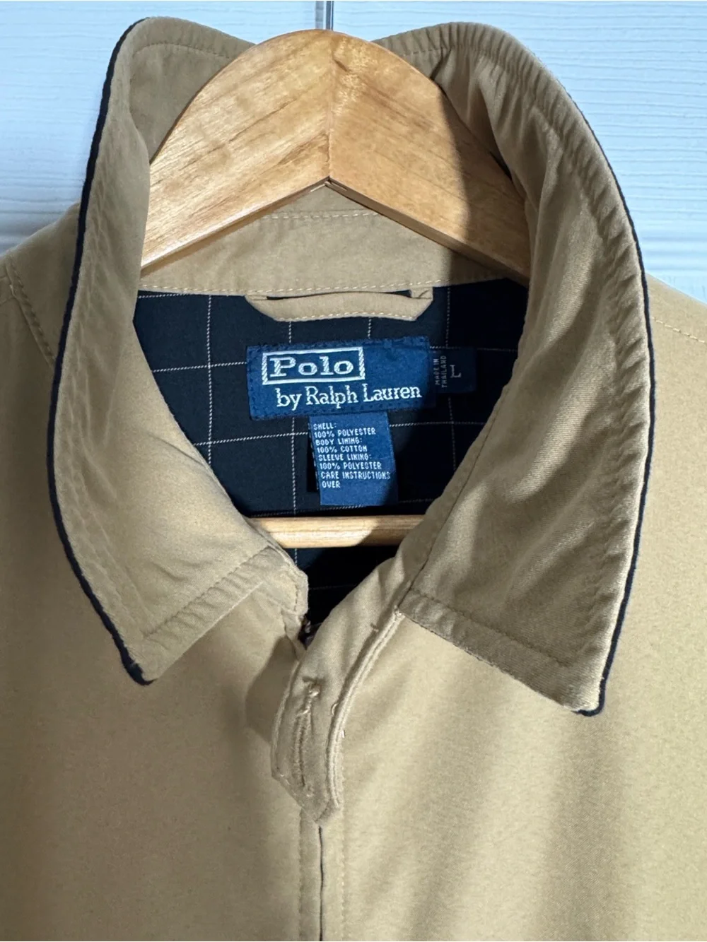 Polo by Ralph Lauren Men's Khaki Zip-Front Bomber Jacket